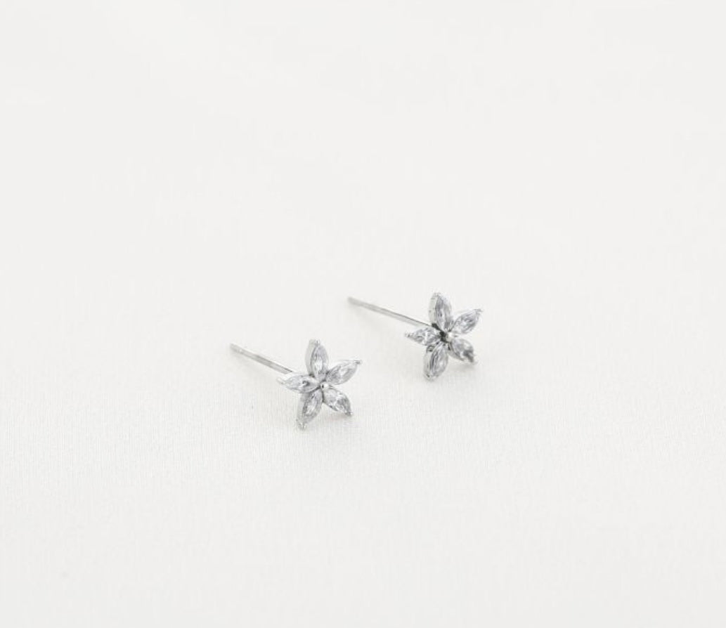 Knopje strass bloem