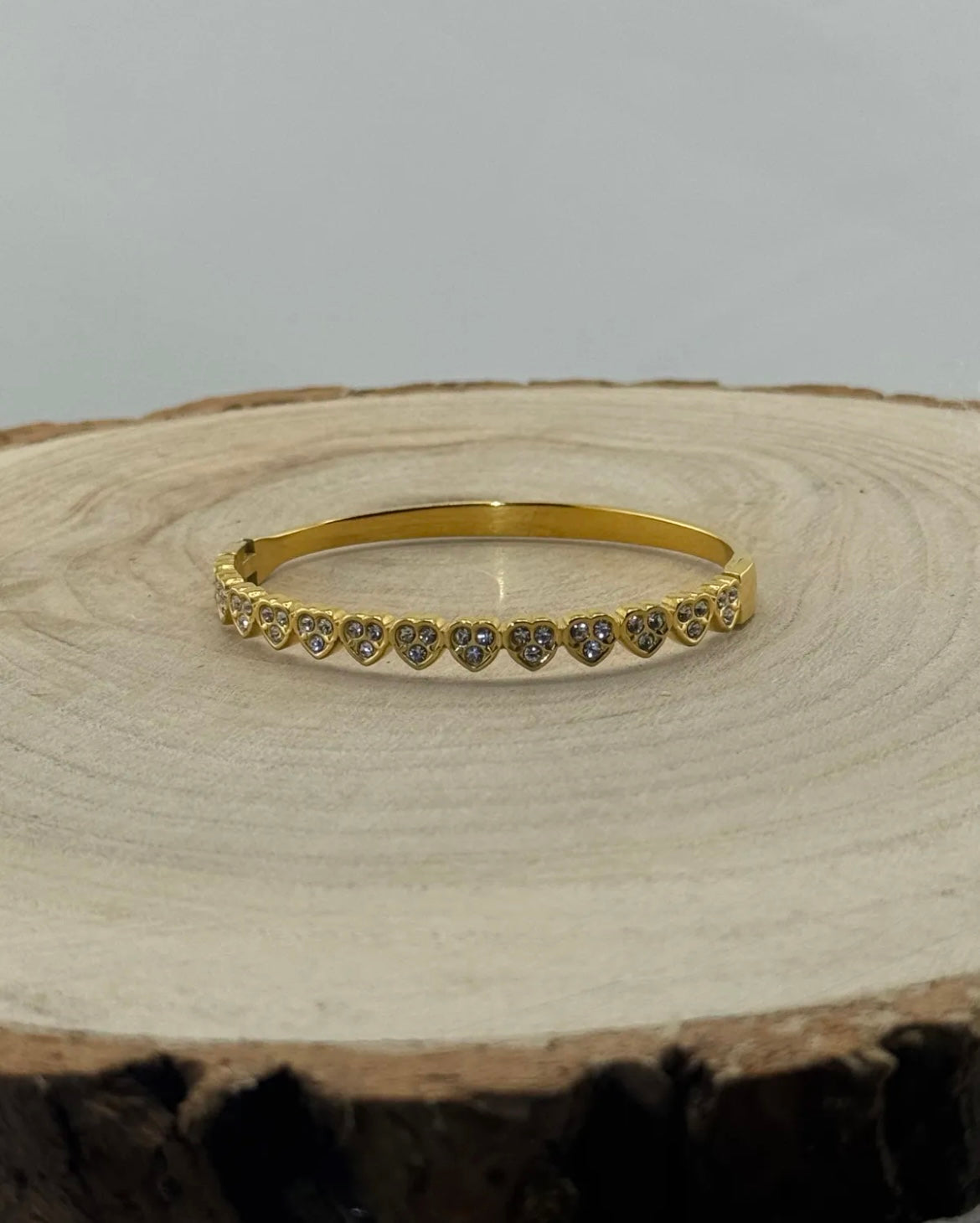 Bangle hart strass