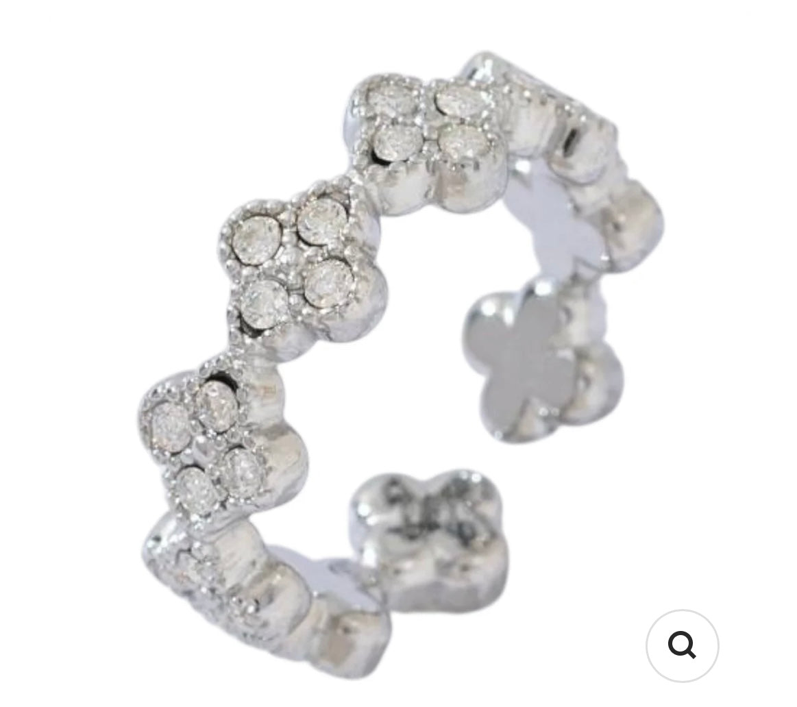 Ring klaver strass
