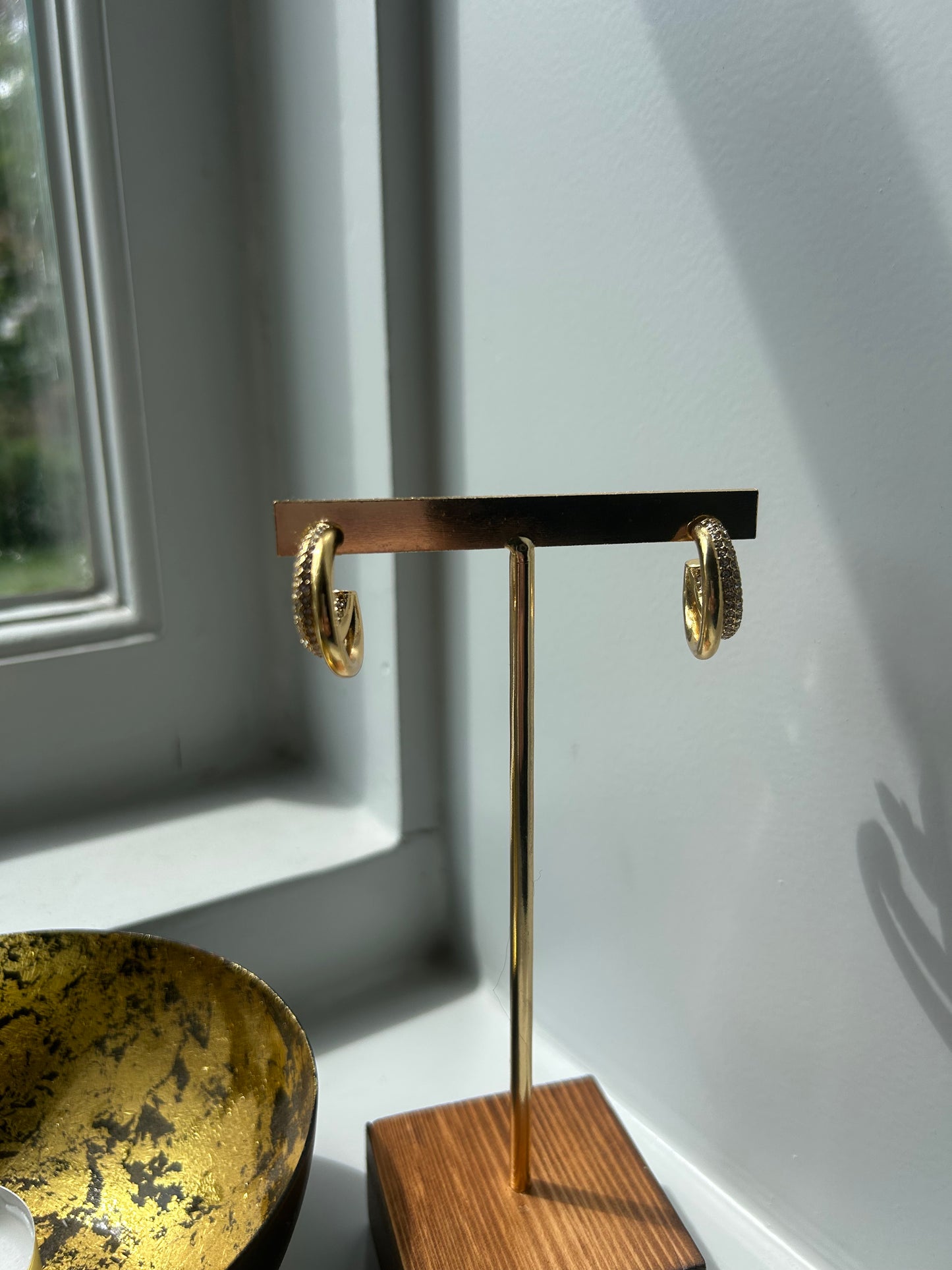 Oorbellen strass Hoops