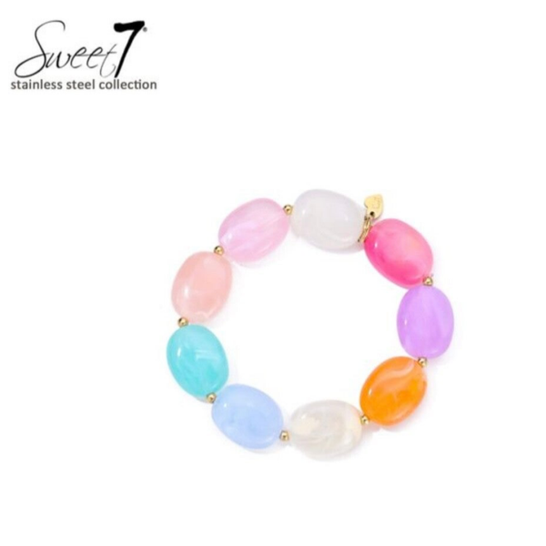 Armband bolletjes kleurrijk