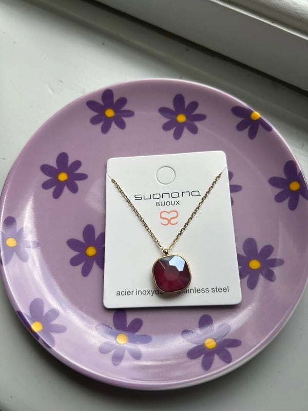 Ketting steen paars