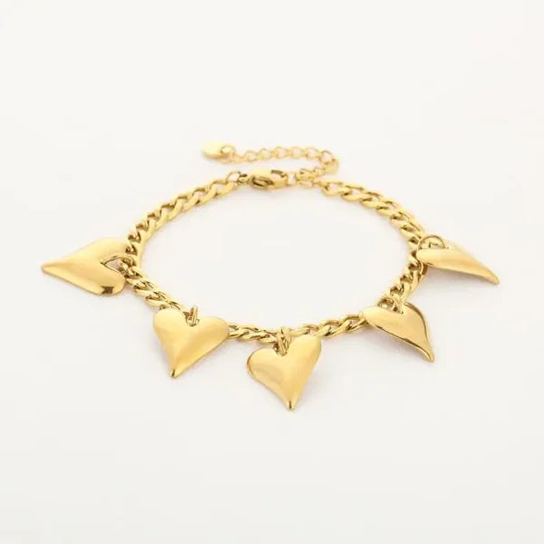 Armband grof hart