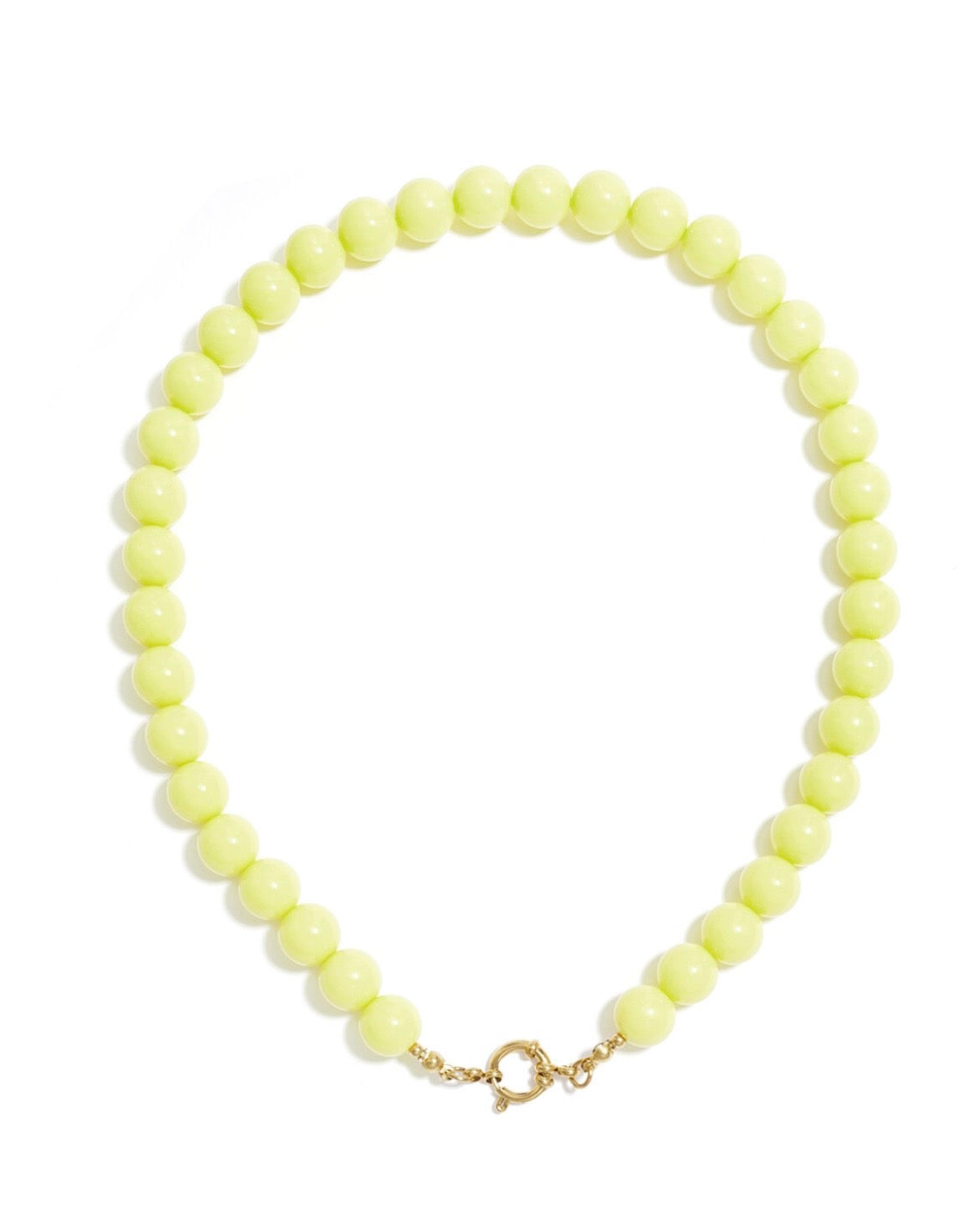 Kralen ketting yellow