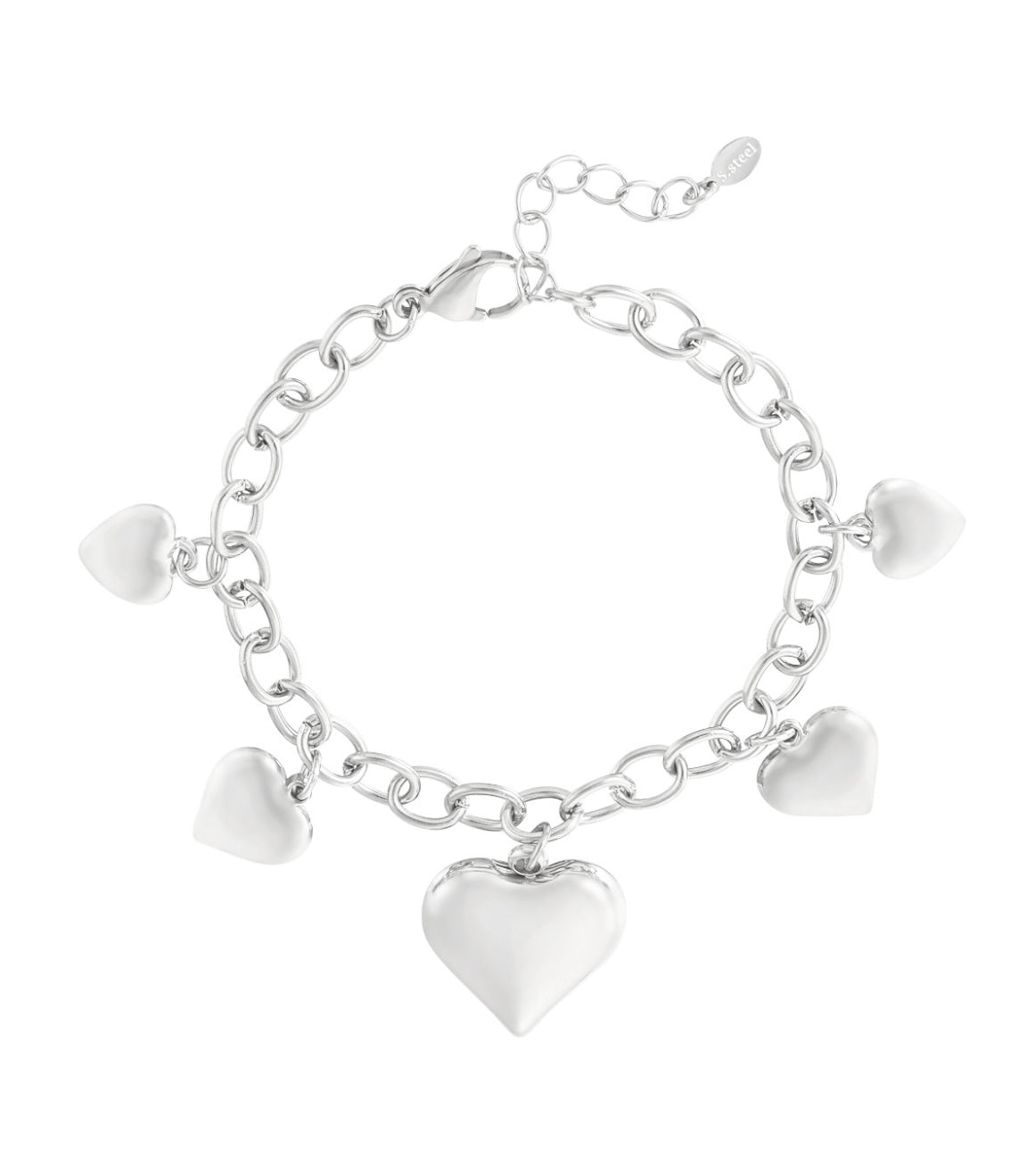 Armband grof hart