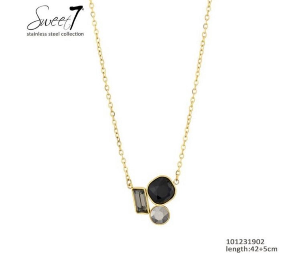 Ketting steen zwart