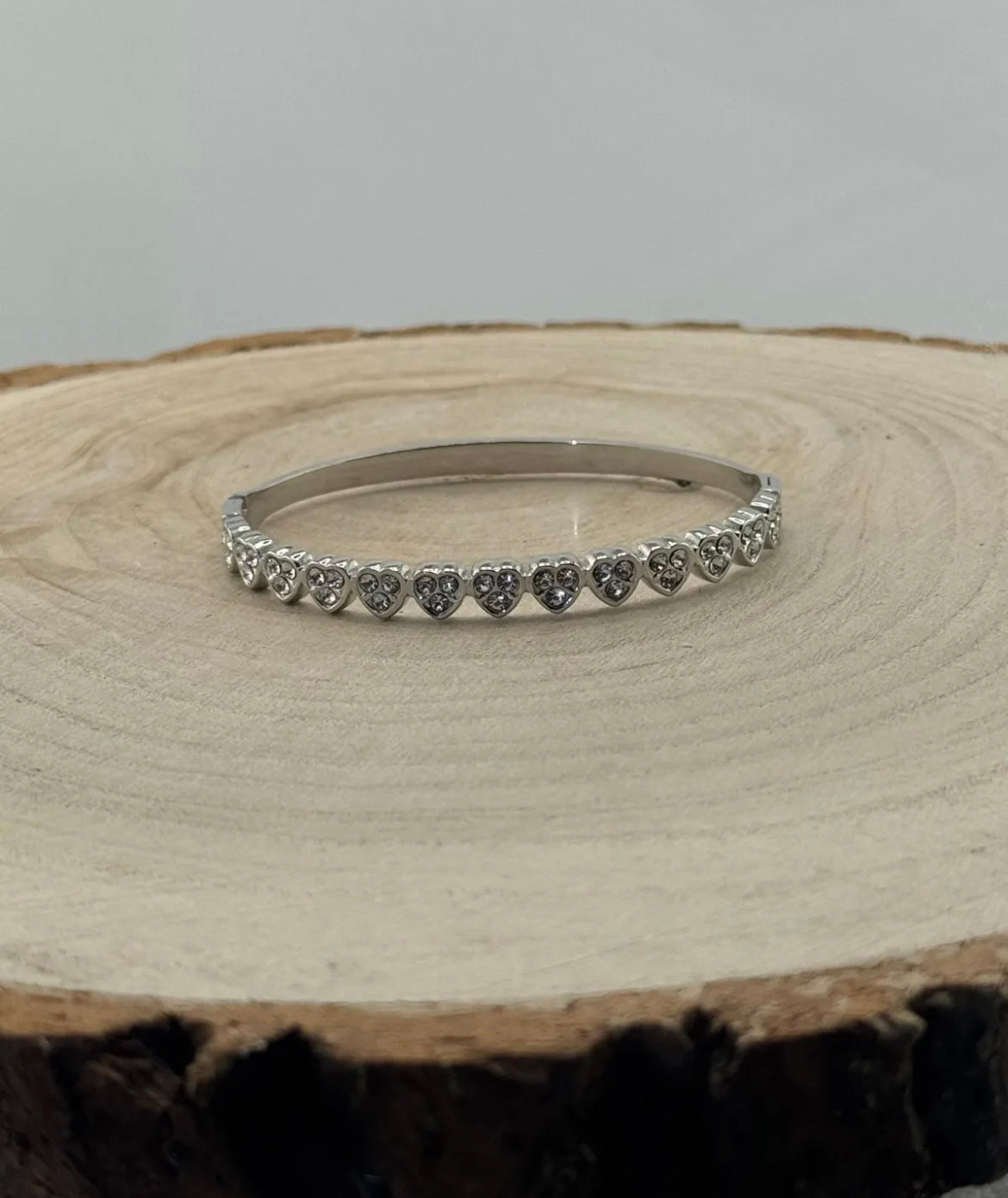 Bangle hart strass