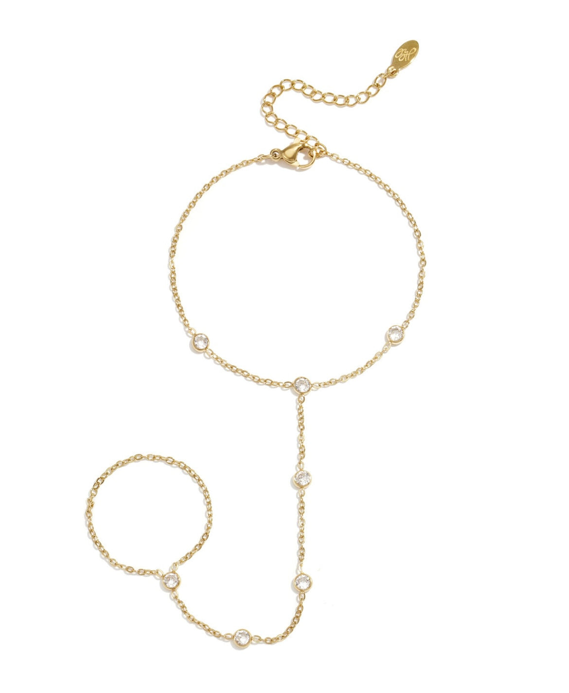 Handchain subtiel strass