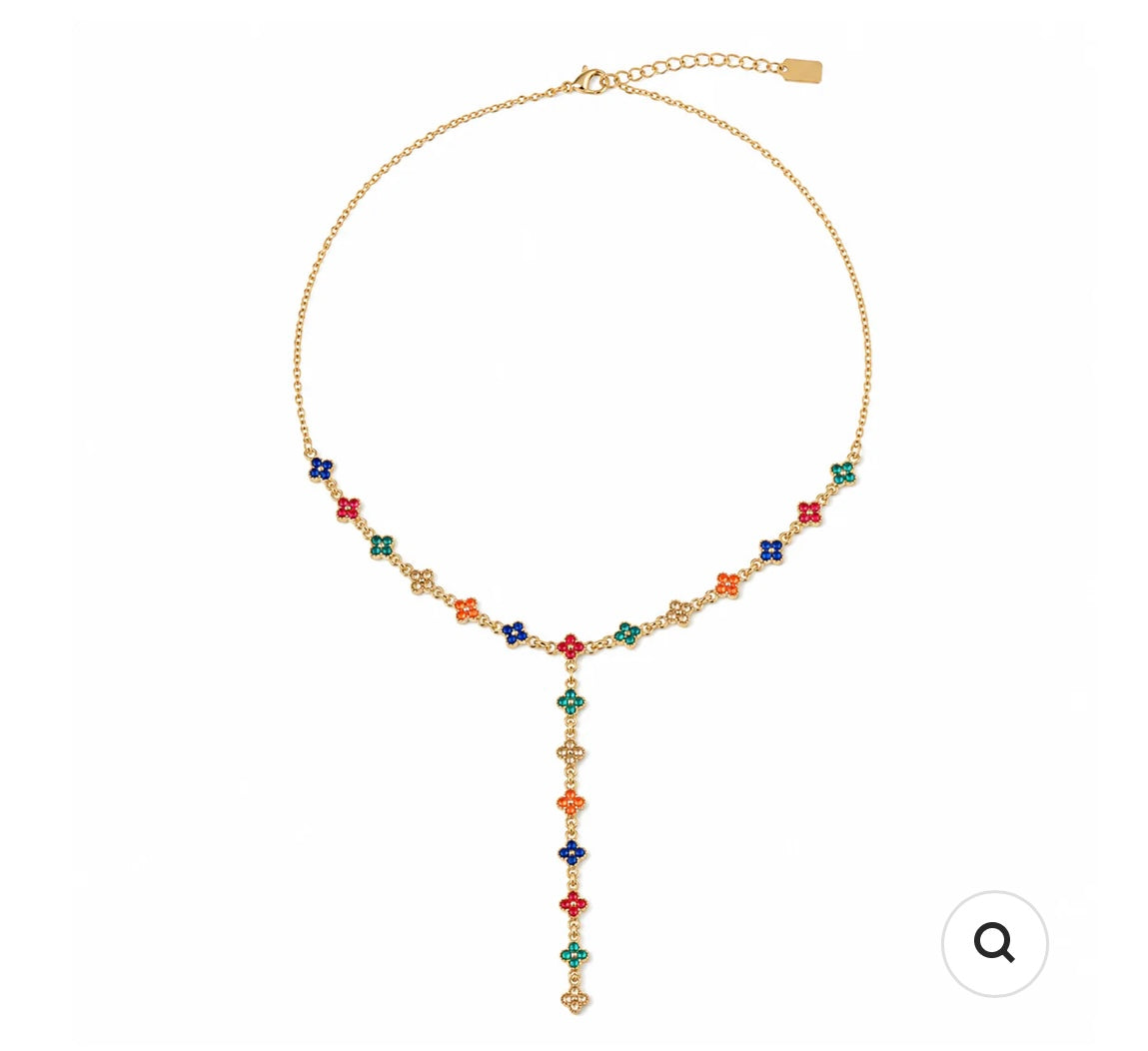Ketting klaver kleurrijk