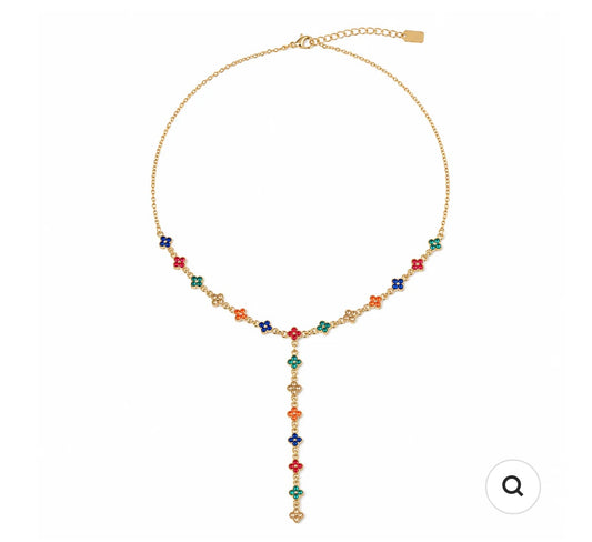 Ketting klaver kleurrijk