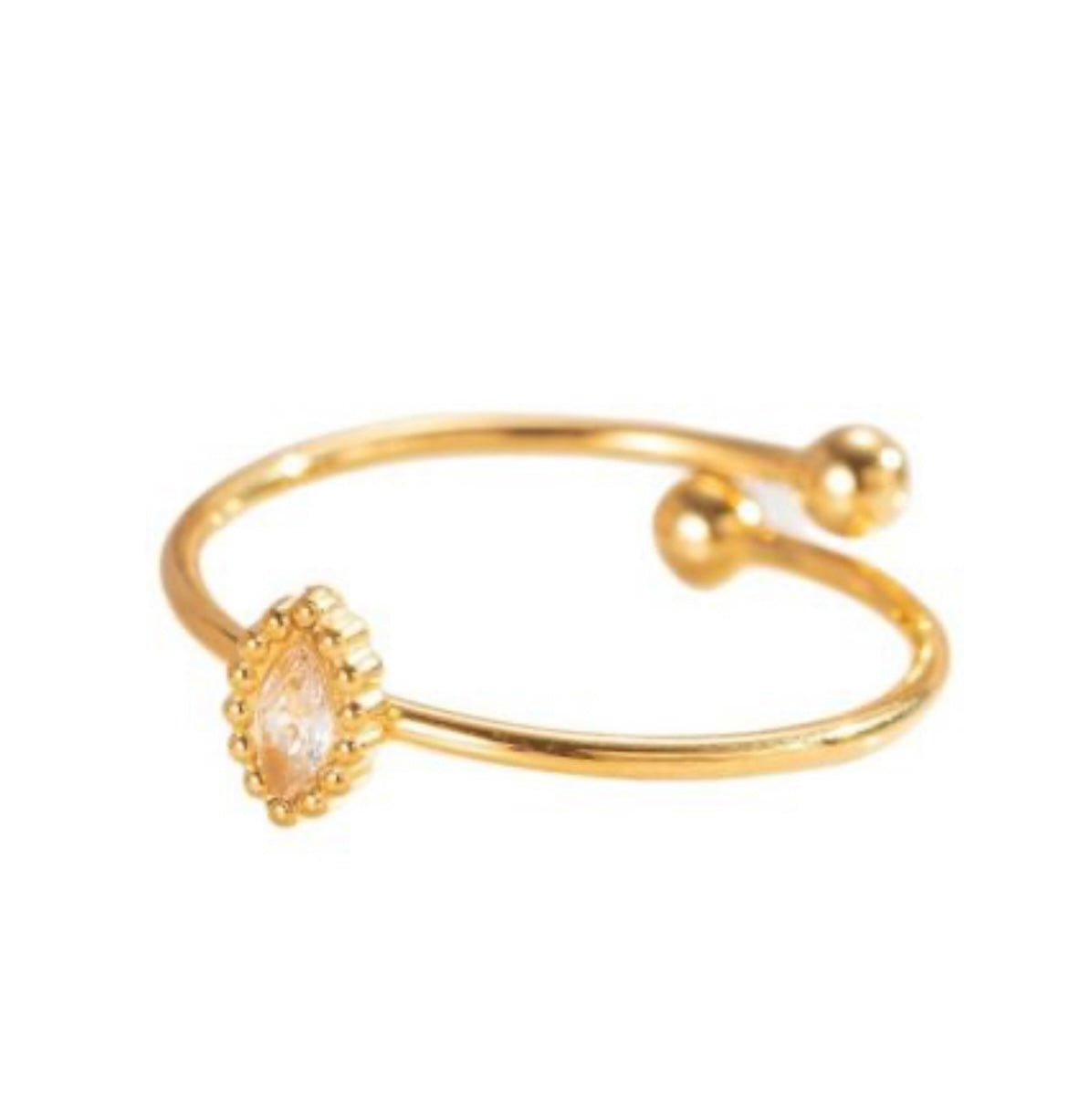 Ring subtiel strass