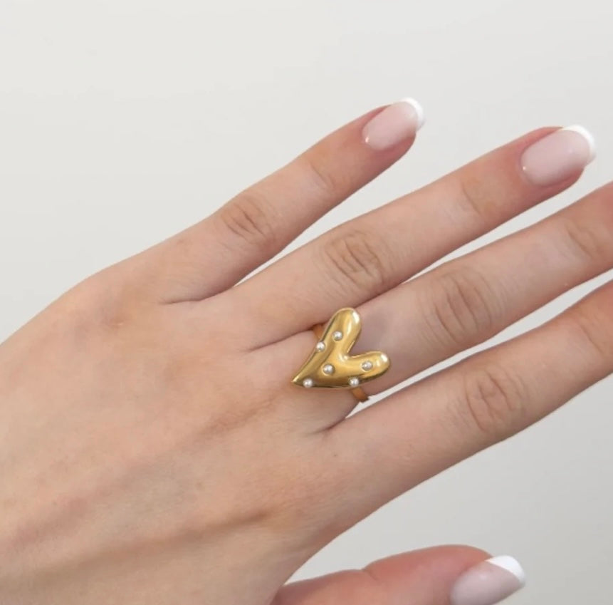 Ring parel hart