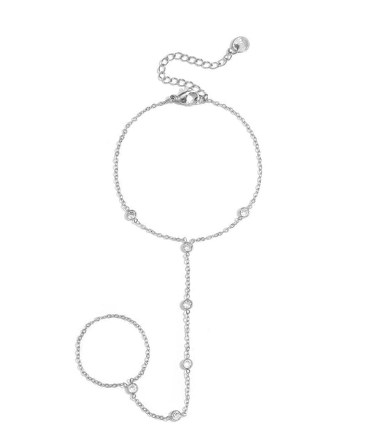 Handchain subtiel strass