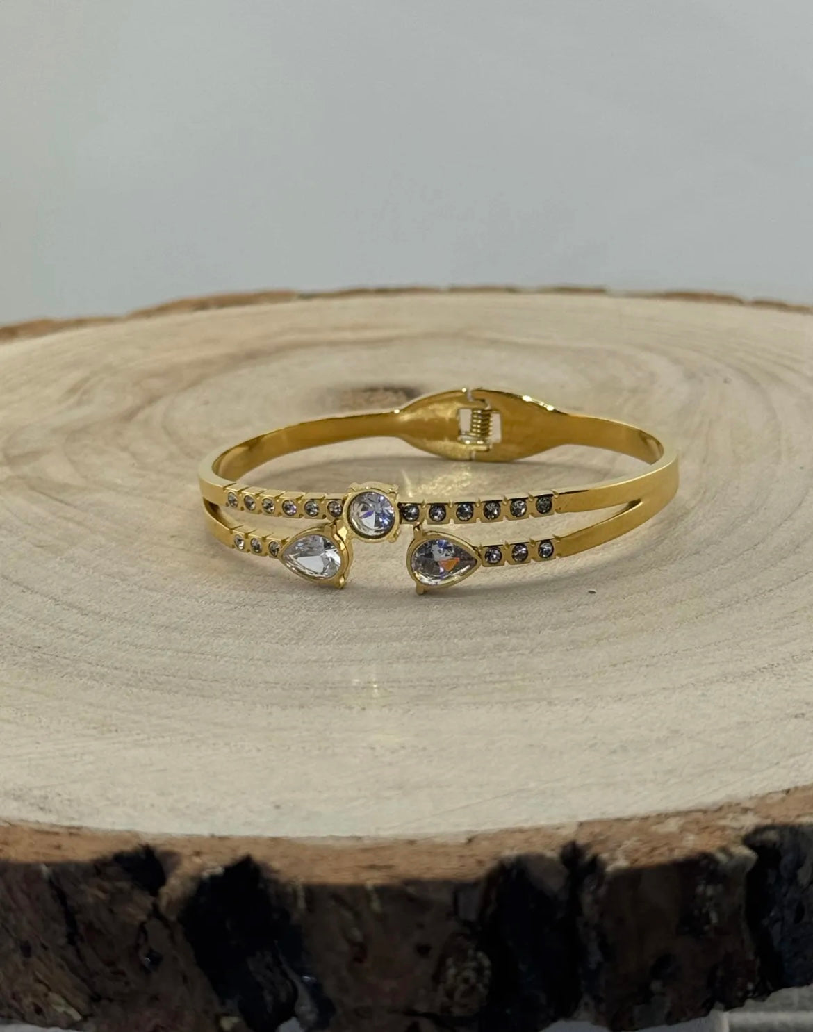 Bangle dubbel strass