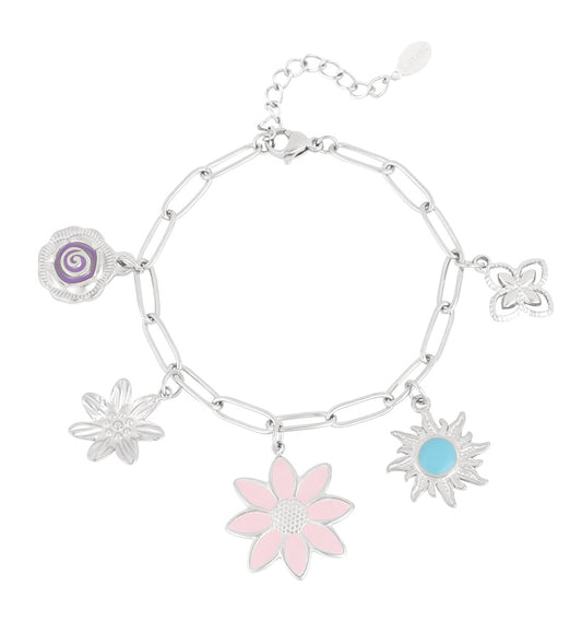 Armband bloem grof
