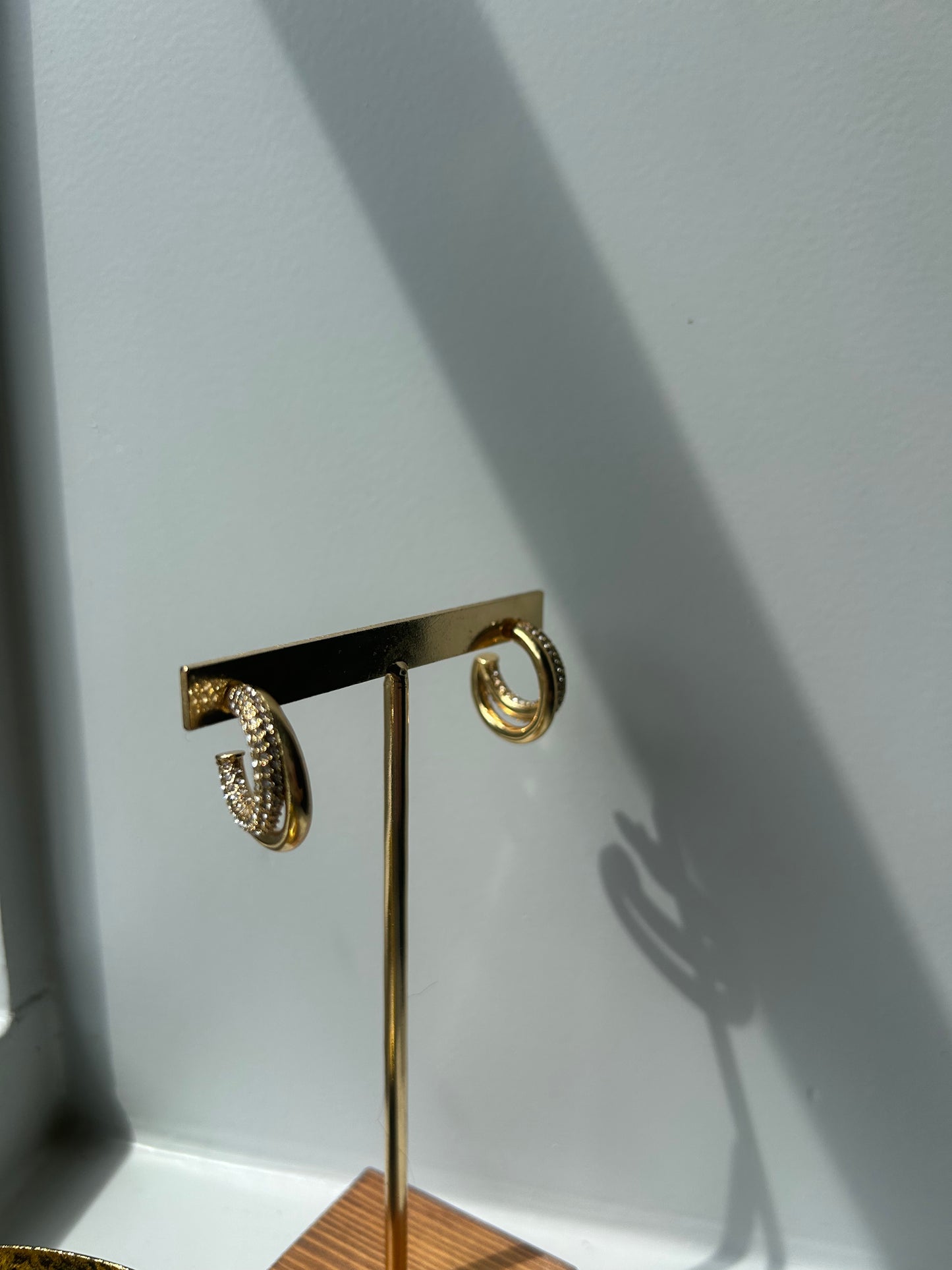 Oorbellen strass Hoops