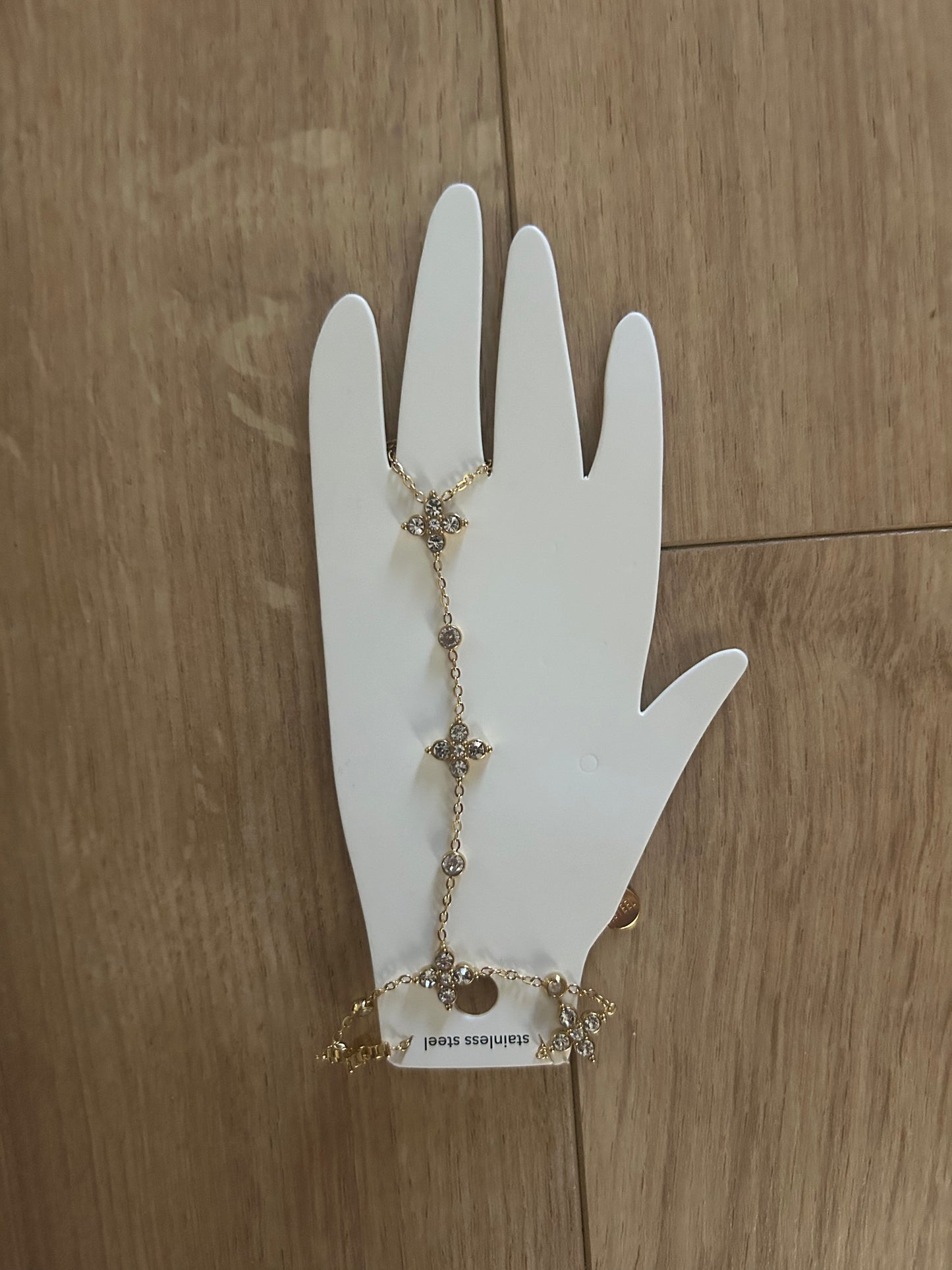 Armband chain klaver goud