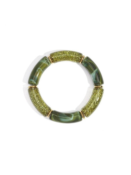 Armband elastiek groen