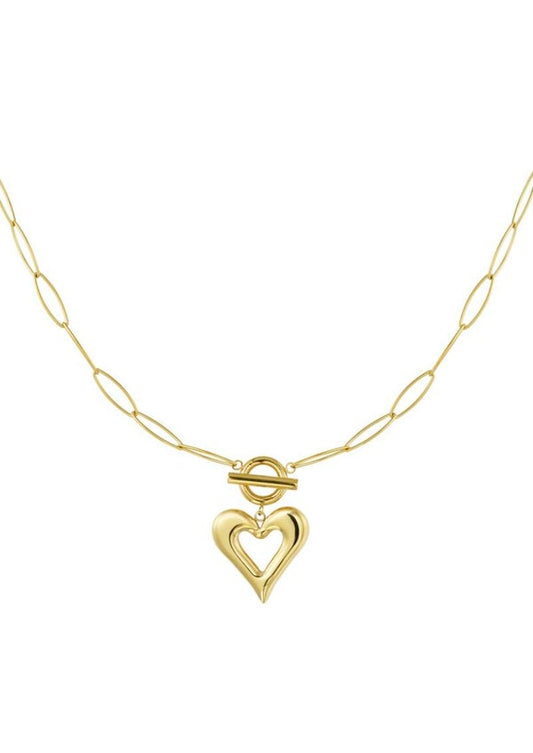 Ketting open hart