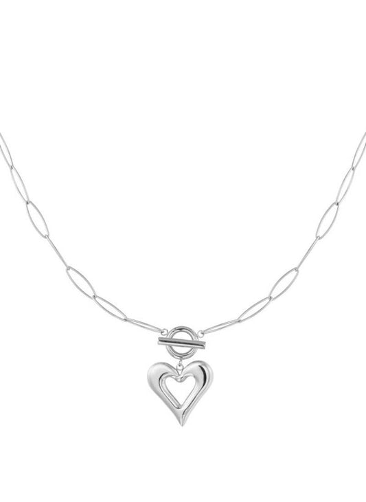 Ketting open hart