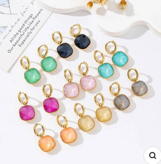 Oorbellen paars