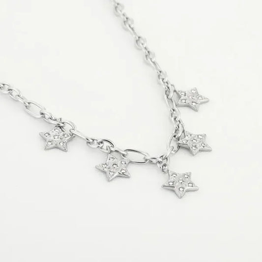 Ketting ster glitter